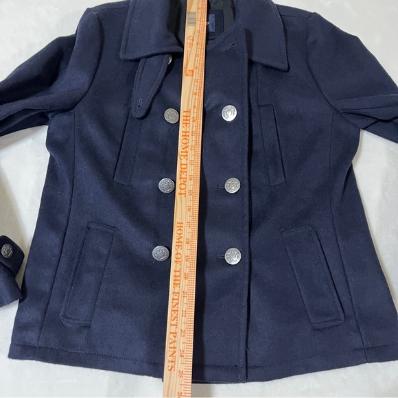 GAP Womens Double Breasted Pea Coat Navy Size Medium - Picture 14 of 14